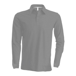 POLO PIQUÉ M/CP 3 BOT CINZA OXFORD K243